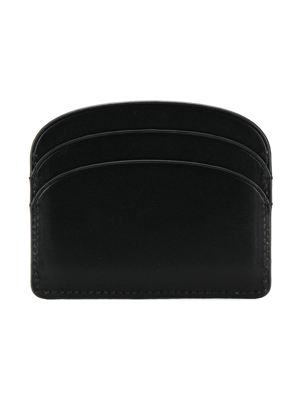 Monedero A.P.C. Porte Cartes Demilune Negro