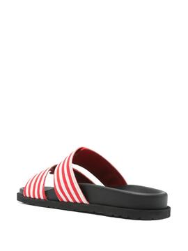 Sandalia MSGM Canvas Flats Rayas