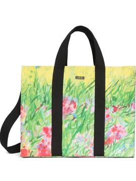 Bolso MSGM Horizontal Tote Bag Flores