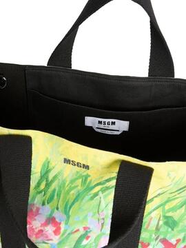 Bolso MSGM Horizontal Tote Bag Flores