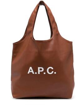 Bolso A.P.C. Tote Ninon Marrón