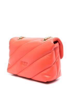 Bolso Pinko Love Puff Mini Naranja