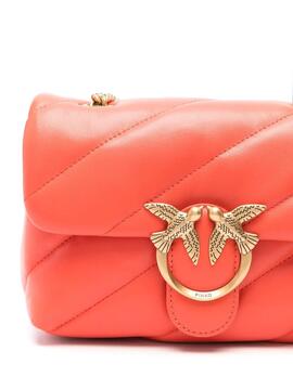 Bolso Pinko Love Puff Mini Naranja