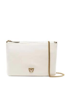 Bolso Pinko Flat Classic Crema