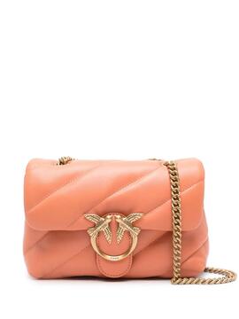 Bolso Pinko Love Puff Mini Albaricoque