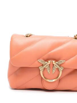 Bolso Pinko Love Puff Mini Albaricoque