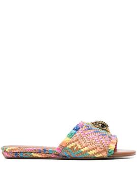 Sandalia Kurt Geiger Kensington Flat Sandal Rafia