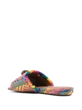 Sandalia Kurt Geiger Kensington Flat Sandal Rafia