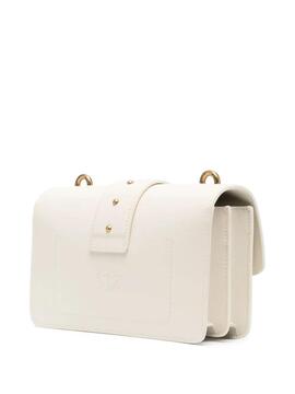 Bolso Pinko Love One Mini Vitello Blanco