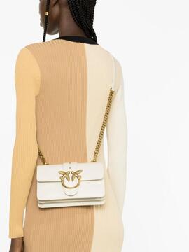 Bolso Pinko Love One Mini Vitello Blanco