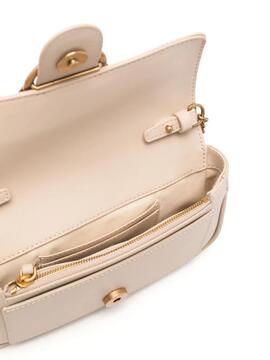 Bolso Pinko Love One Pocket Beige