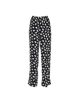 Pantalones Michael Kors negros Petal viscose pijama pants