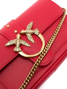 Bolso Pinko Love One Pocket Rojo