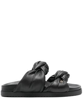 Sandalias Patrizia Pepe Fly Knot Slippers Negras