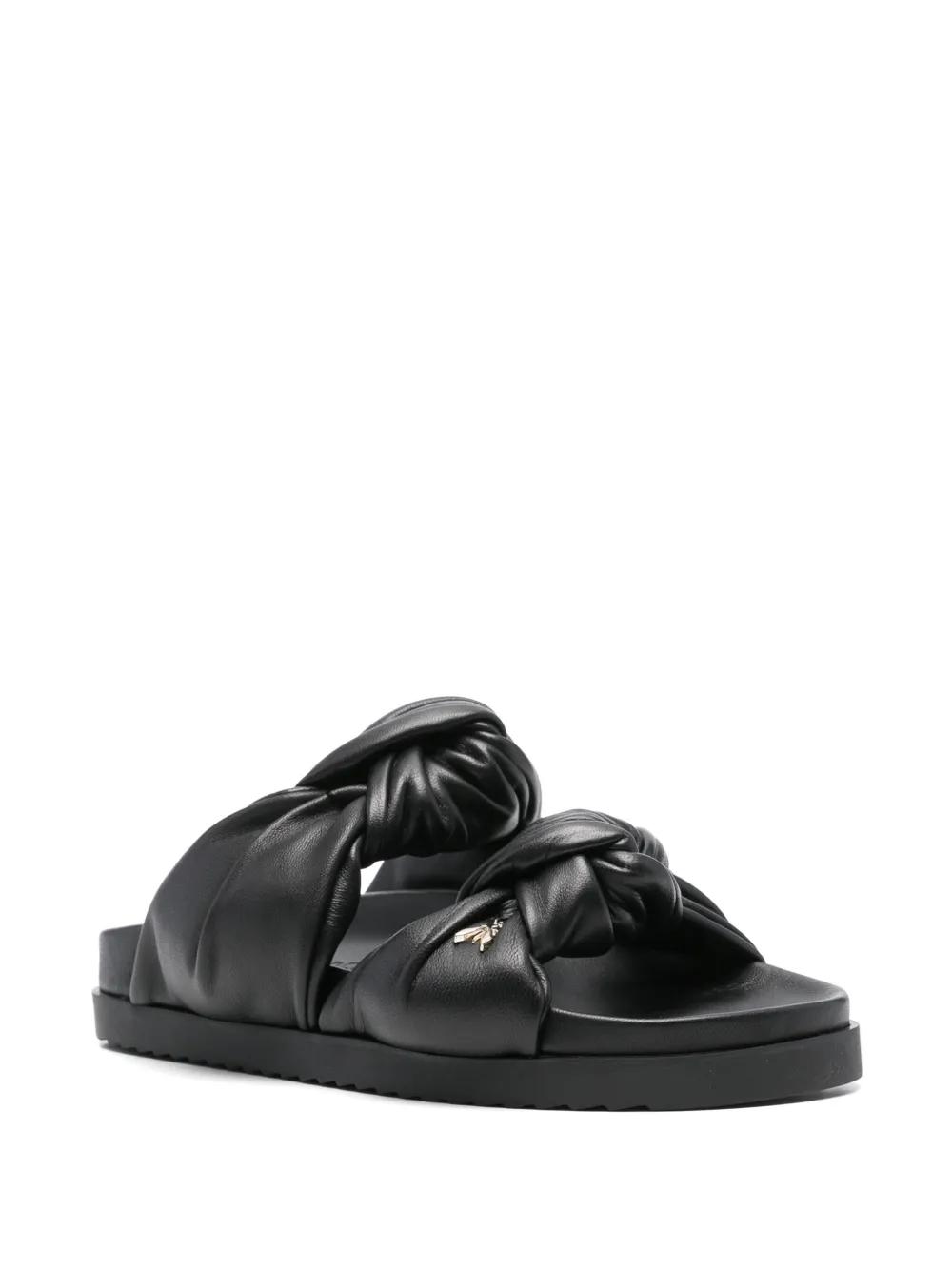 Sandalias Patrizia Pepe Fly Knot Slippers Negras