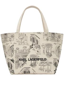 Bolso Karl Lagerfeld x JP AOP Canvas Shopper