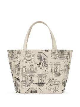 Bolso Karl Lagerfeld x JP AOP Canvas Shopper