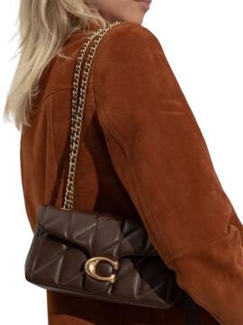 Bolso Coach Quilted Tabby 20 Chocolate