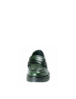 Mocasines Car Shoe verde negro
