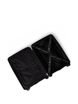 Maleta Karl Lagerfeld  K/Travel Logo Trolley Negro