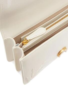 Bolso Pinko Love One Mini Vitello Blanco