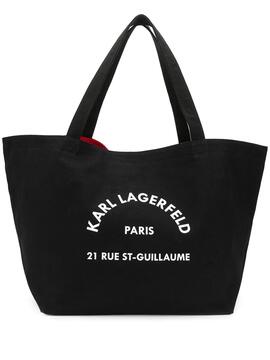 Bolso Karl Lagerfeld RSG Canvas Shopper Negro