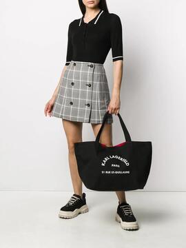 Bolso Karl Lagerfeld RSG Canvas Shopper Negro