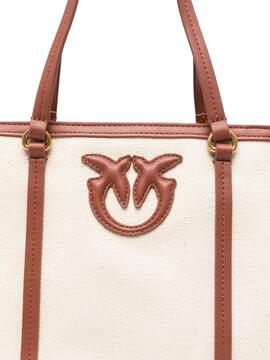 Bolso Pinko Miranda Shopper Classic Marrón