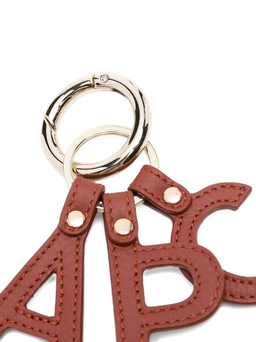 Llavero A.P.C. Porte-Clés Lettres Marrón