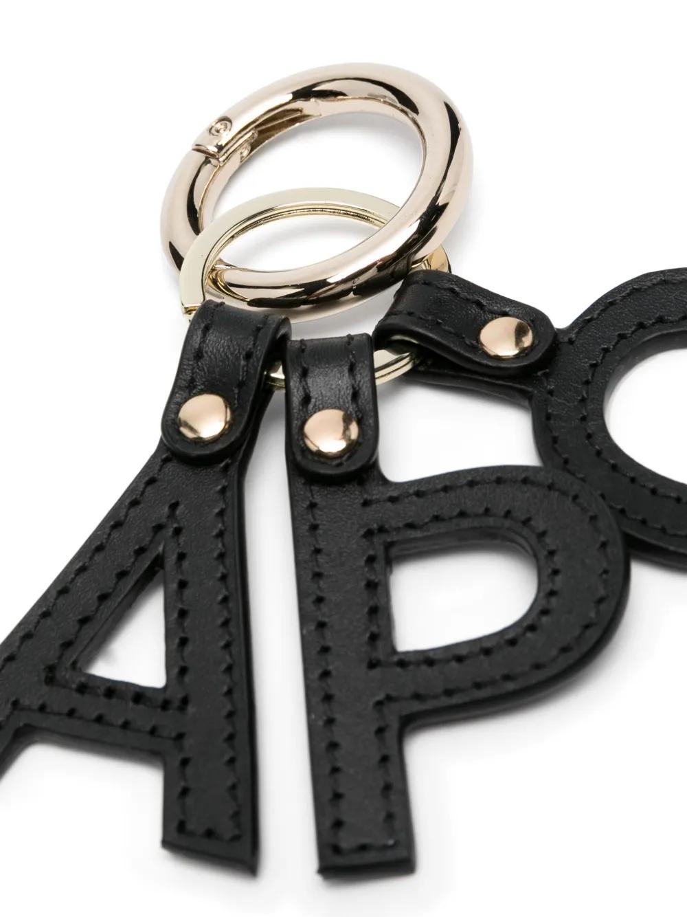 Llavero A.P.C. Porte-Clés Lettres Negro
