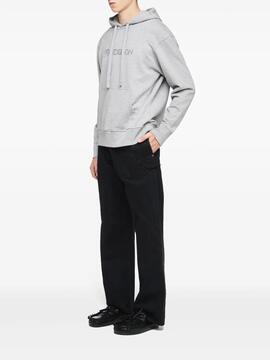 Sudadera JW Anderson Logo Hoodie Gris