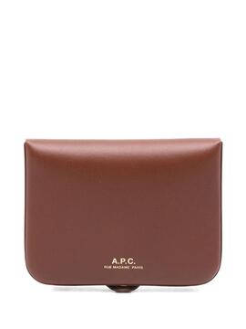 Monedero A.P.C. Porte Monnaie Josh Marrón