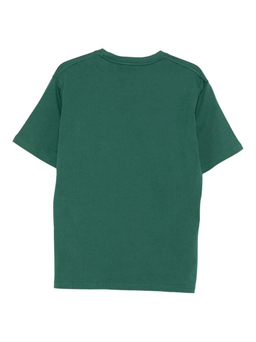 Camiseta JW Anderson Logo Embroidery Tee Verde