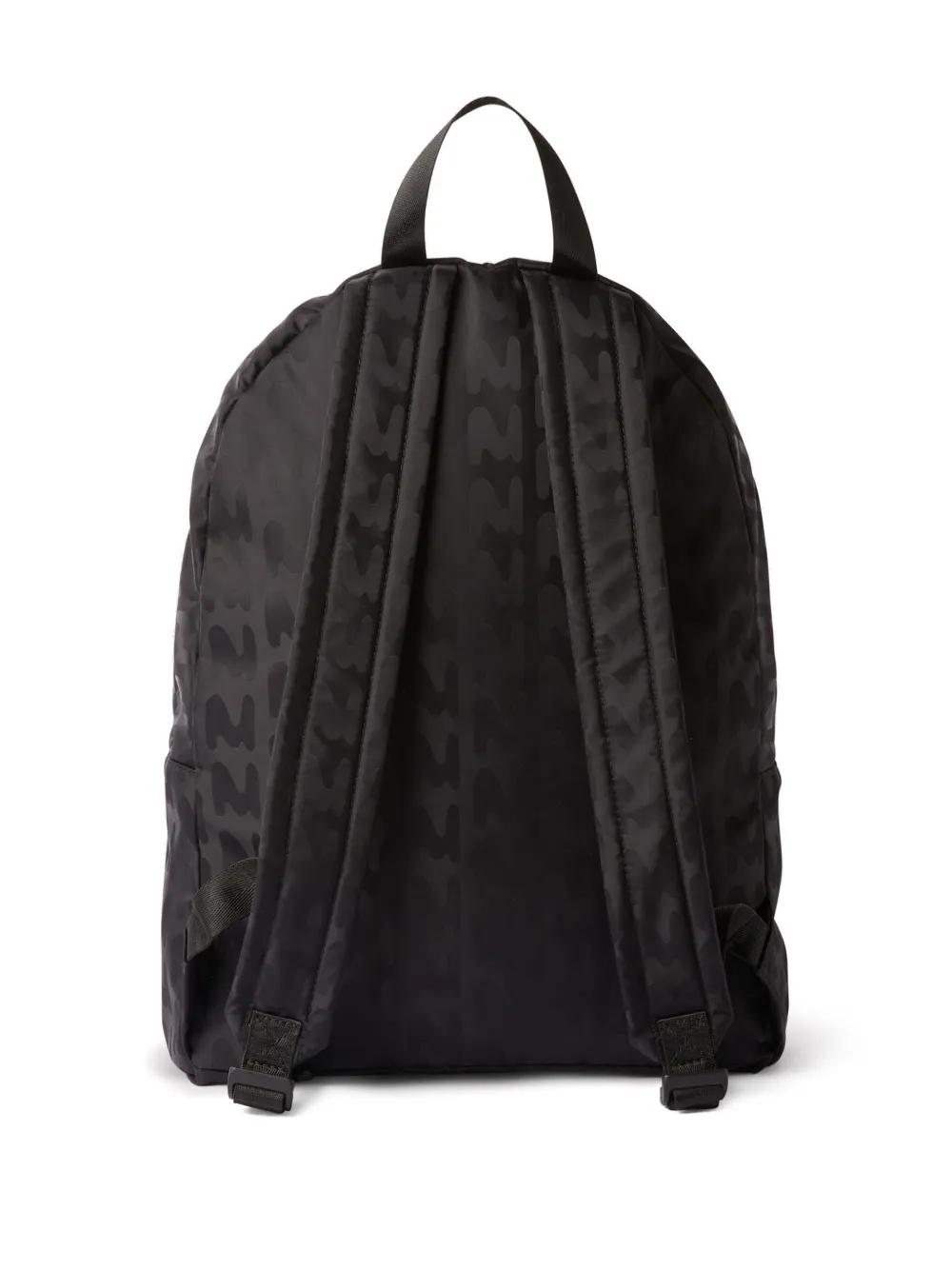 Mochila MSGM Logo Monogram Negra