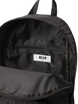 Mochila MSGM Logo Monogram Negra