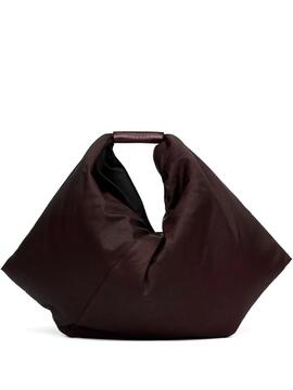 Bolso MM6 Japanese Draped Bag Burdeos