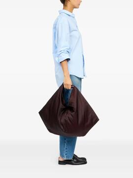 Bolso MM6 Japanese Draped Bag Burdeos