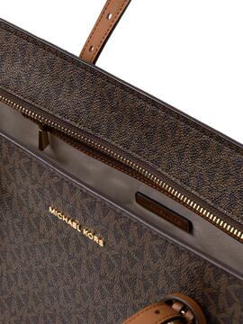 Bolso Michael Kors Quinn Tote Monogram Marrón
