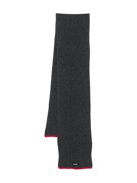 Bufanda MSGM Sciarpa Gris Roja