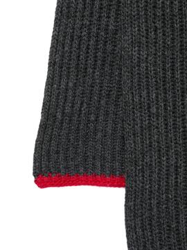 Bufanda MSGM Sciarpa Gris Roja