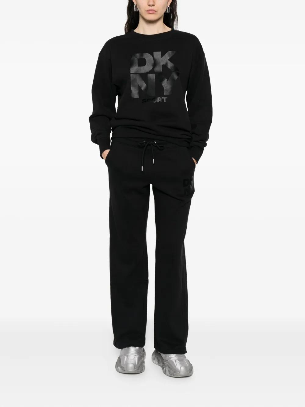 Pantalón DKNY Sport Logo Fleece Negro