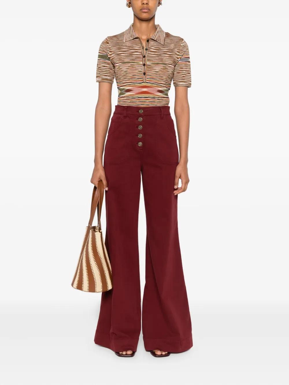 Vaqueros ETRO Burdeos