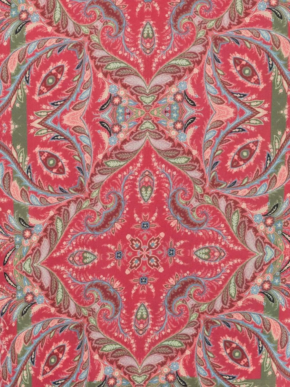 Bufanda ETRO Boheme Lana Estampada Rojo