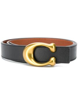 Cinturón Coach Sculpted C Reversible