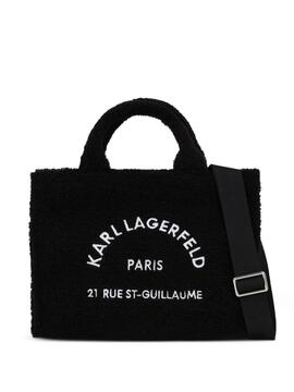 Bolso Karl Lagerfeld RSG Tote Shearling Negro