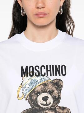 Camiseta Moschino Teacup Bear Blanca