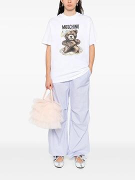 Camiseta Moschino Teacup Bear Blanca