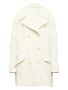 Abrigo MM6 Fieltro Oversize Crudo
