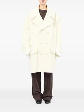 Abrigo MM6 Fieltro Oversize Crudo