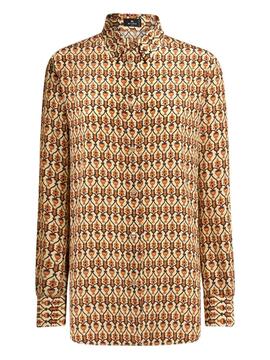 Camisa ETRO Paisley Tiles Ocre